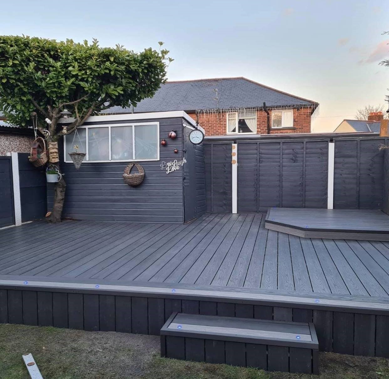 Exterior Composite Decking - Dark Grey Composite Decking