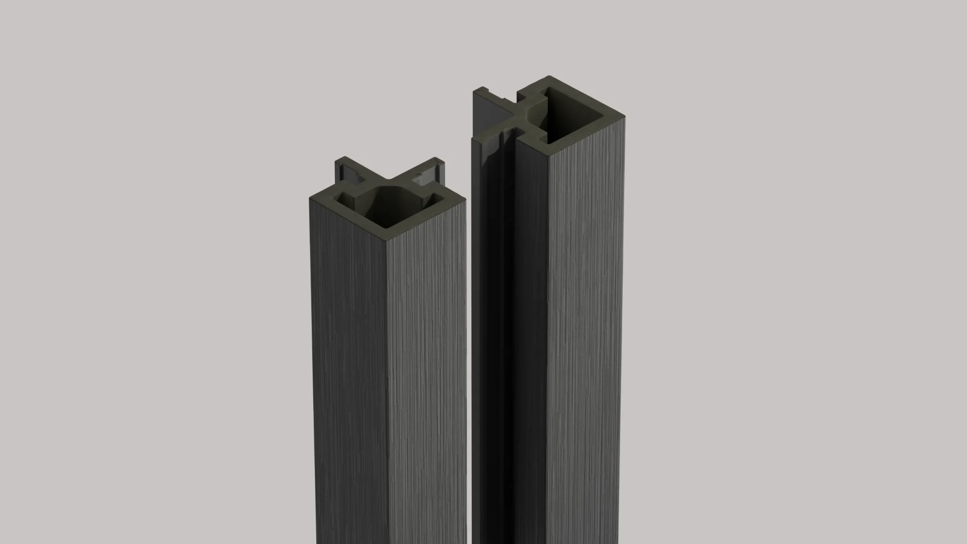 Exterior Cladding Corner Trims Grey