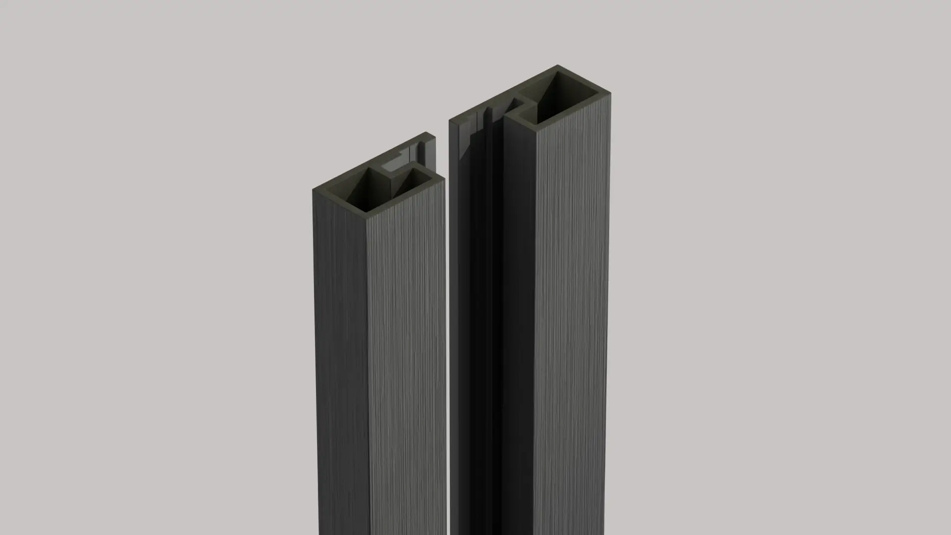 Exterior Cladding Start Trims Grey